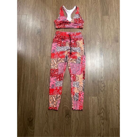 EleVen by Venus Williams Bandana Print Babe  7/8 Legging & Bra Set NWOT$169 - Picture 10 of 12